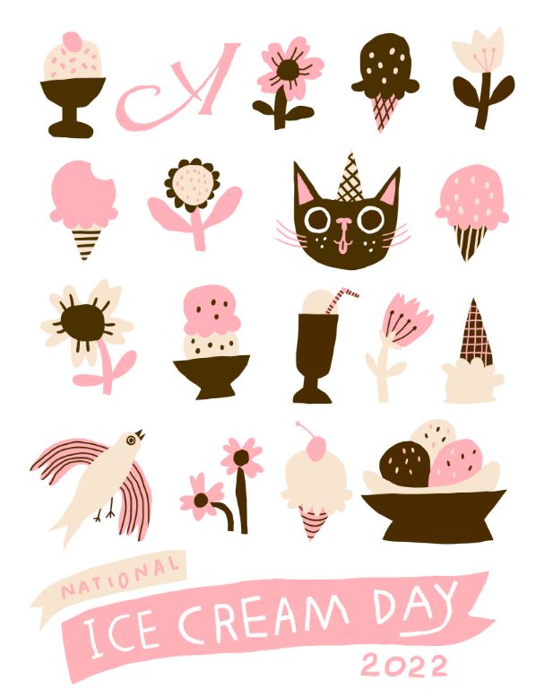 National Ice Cream Day Poster