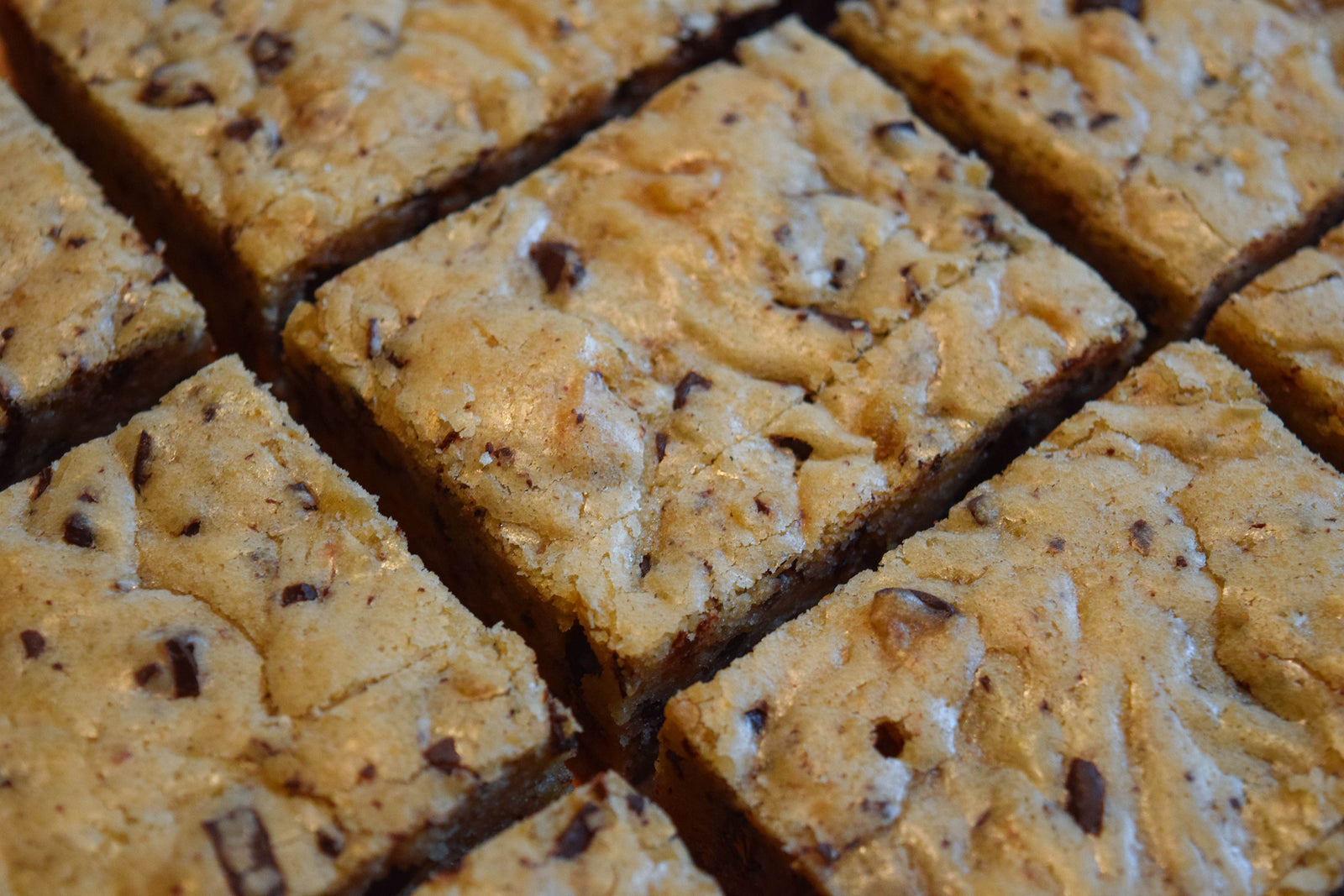 Sweet Creations Recipe - Dark Chocolate Toffee Blondies
