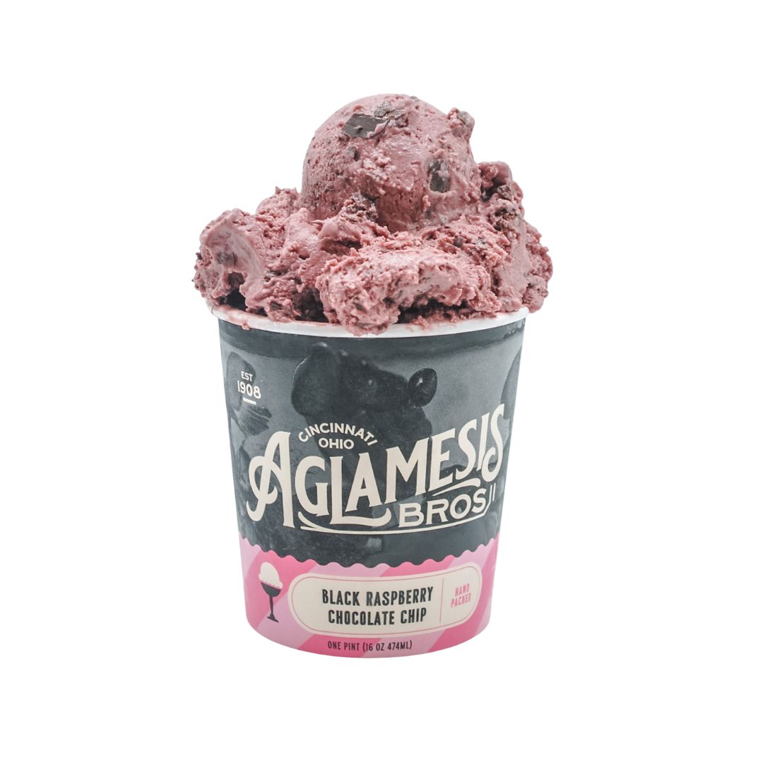 Black Raspberry Chocolate Chip Ice Cream